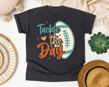 Tackle The Day graphic tee in Graphite