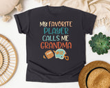 My Favorite Player Calls Me Grandma Pastel graphic tee in Graphite