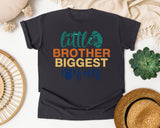 Little Brother Biggest Fan graphic tee in Graphite