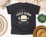 Touch Down Retro Rays graphic tee in Graphite