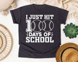 I Just Hit 100 Days Of School graphic tee in Graphite