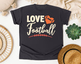 Love Football Script graphic tee in Graphite