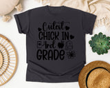 Cutest Chick In 3rd Grade graphic tee in Graphite