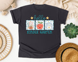 Hello Kindergarten Frames graphic tee in Graphite