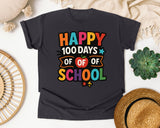 Happy 100 Days Of Of Of School graphic tee in Graphite