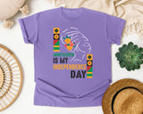 Violet Comfort Colors t-shirt