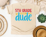 5th Grade Dude Bright graphic tee in Ivory