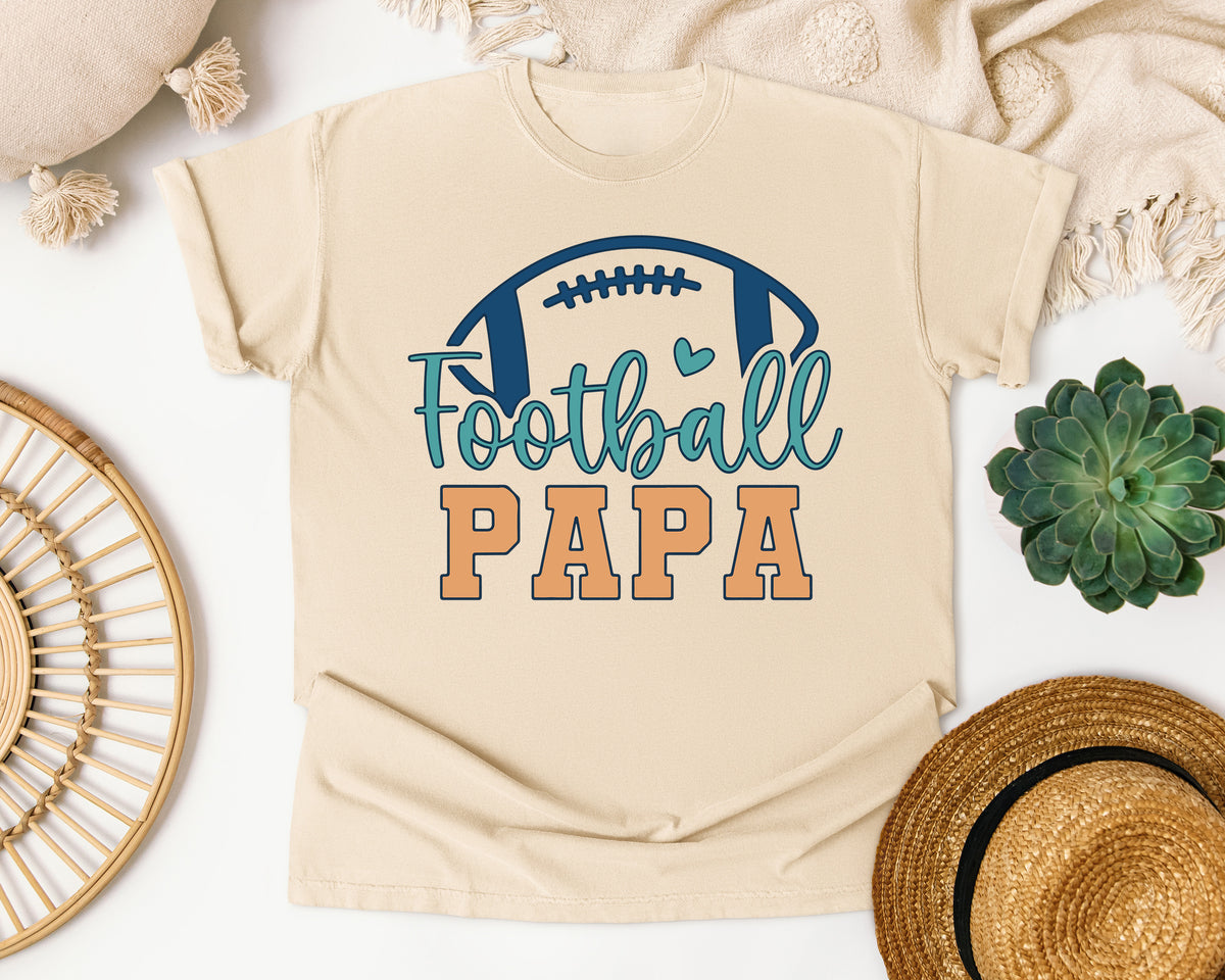 Football Papa graphic tee in Ivory
