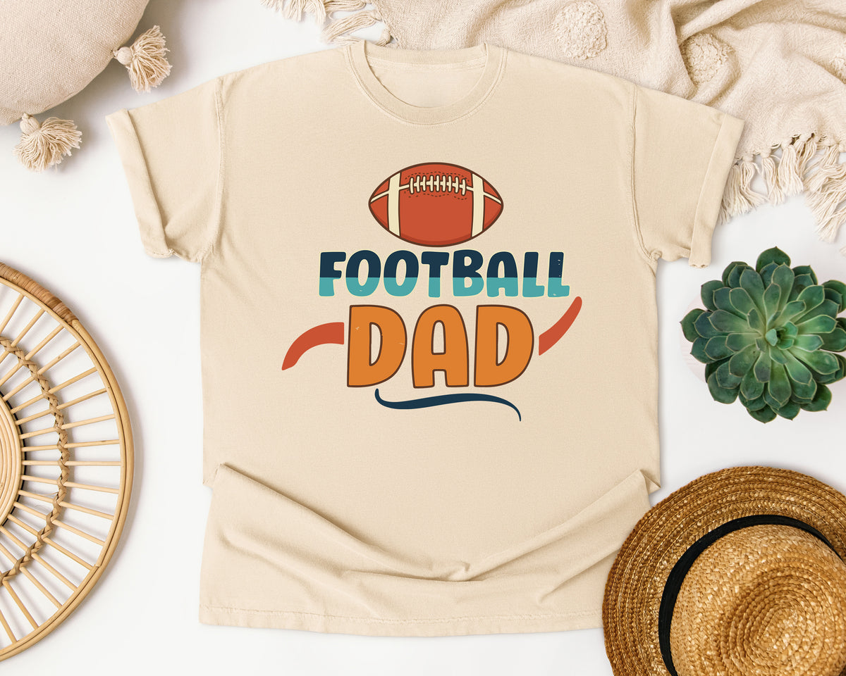 Football Dad Orange graphic tee in Ivory