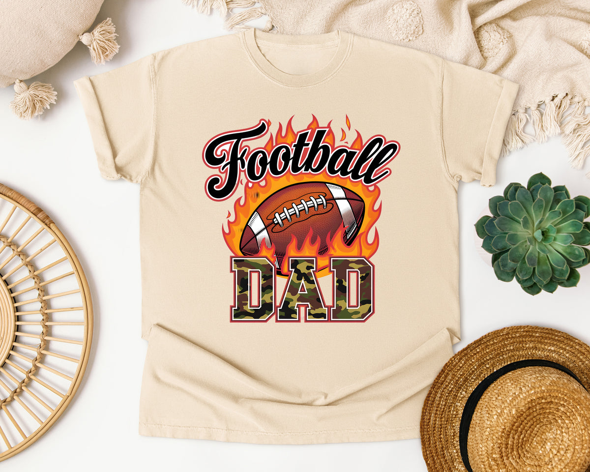 Football Dad Brown graphic tee in Ivory