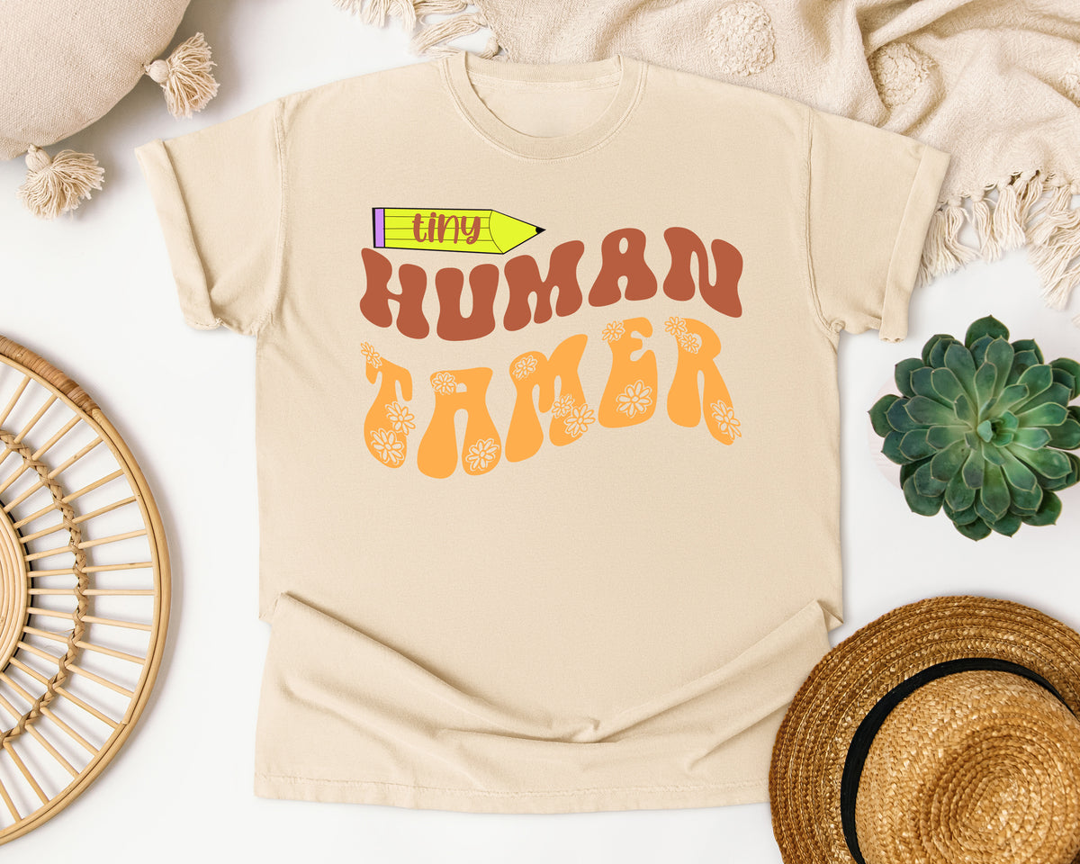 Tiny Human Tamer graphic tee in Ivory