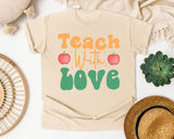 Teach With Love graphic tee in Ivory