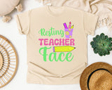 Resting Teacher Face graphic tee in Ivory