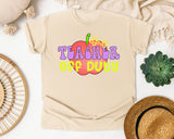 Teacher Off Duty Apple graphic tee in Ivory