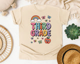 Third Grade Rainbow Graphic Tee graphic tee in Ivory