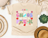 Some Call It Chaos We Call It Pre-K Graphic Tee graphic tee in Ivory