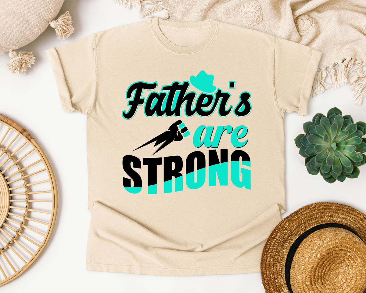 Fathers Are Strong White 2 graphic tee in Ivory