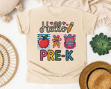 Hello Pre-K Graphic Tee graphic tee in Ivory