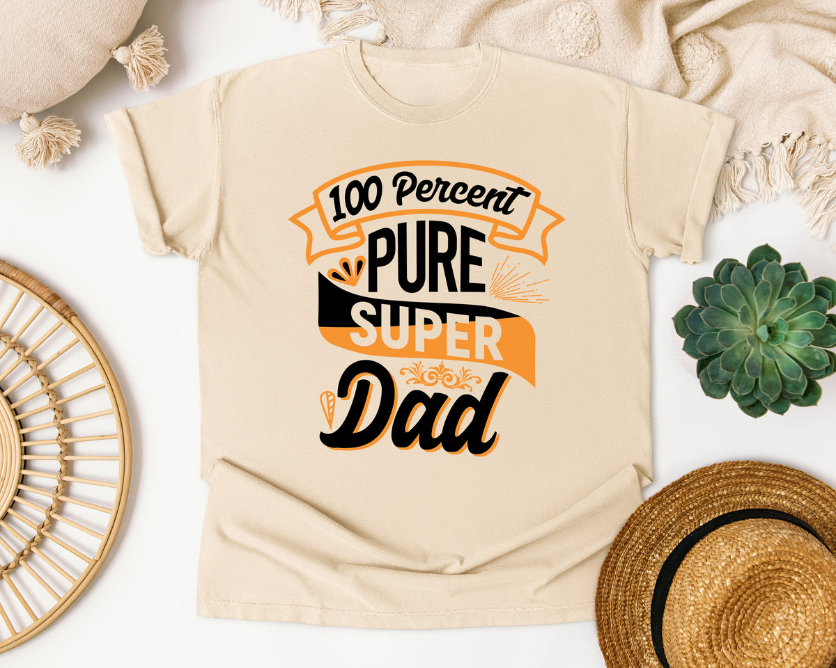 100 Percent Pure Super Dad White 2 graphic tee in Ivory