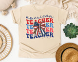 American Teacher Retro Graphic Tee graphic tee in Ivory