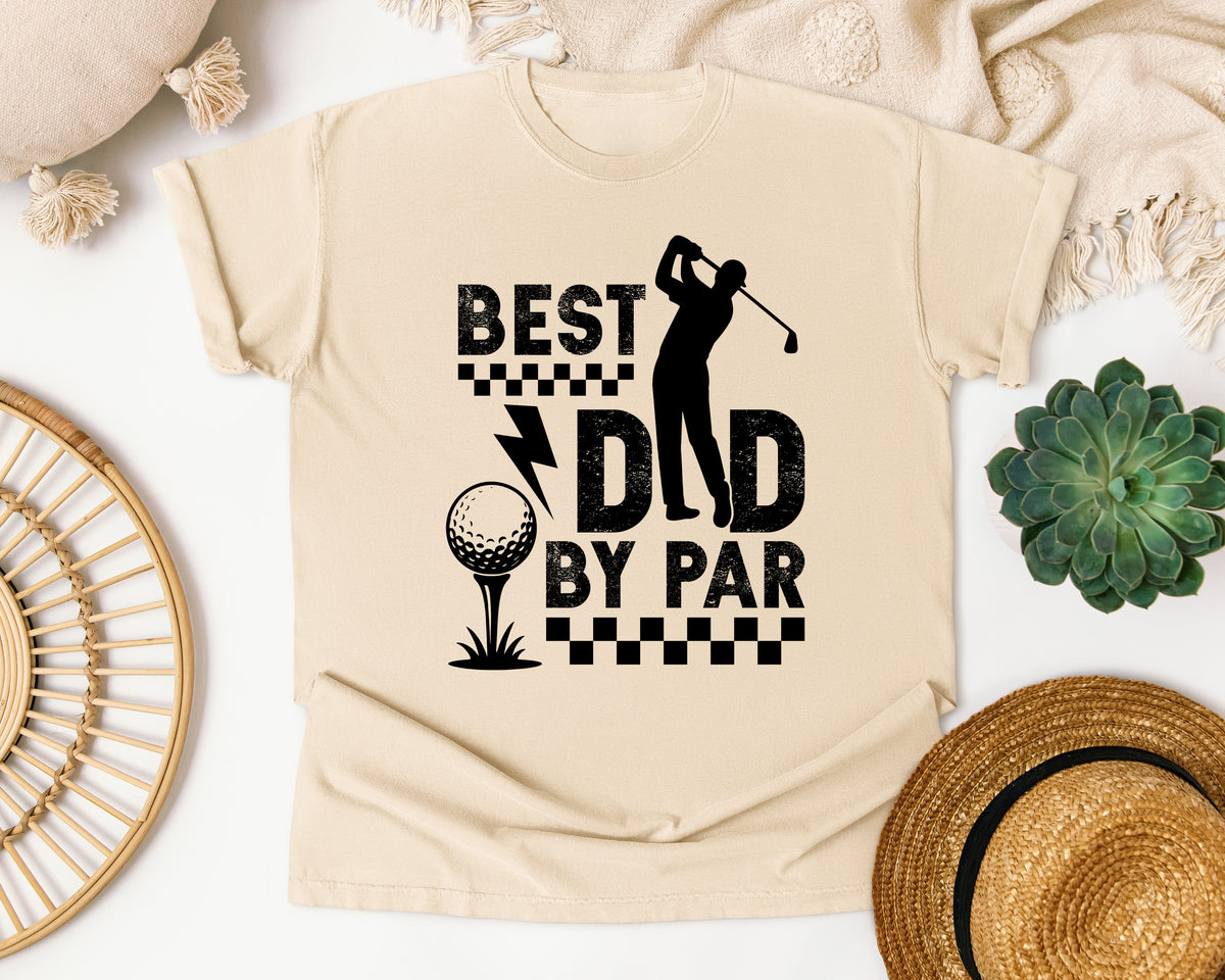 Best Dad By Par White graphic tee in Ivory