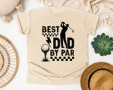 Best Dad By Par White graphic tee in Ivory
