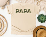 Papa Camo graphic tee in Ivory