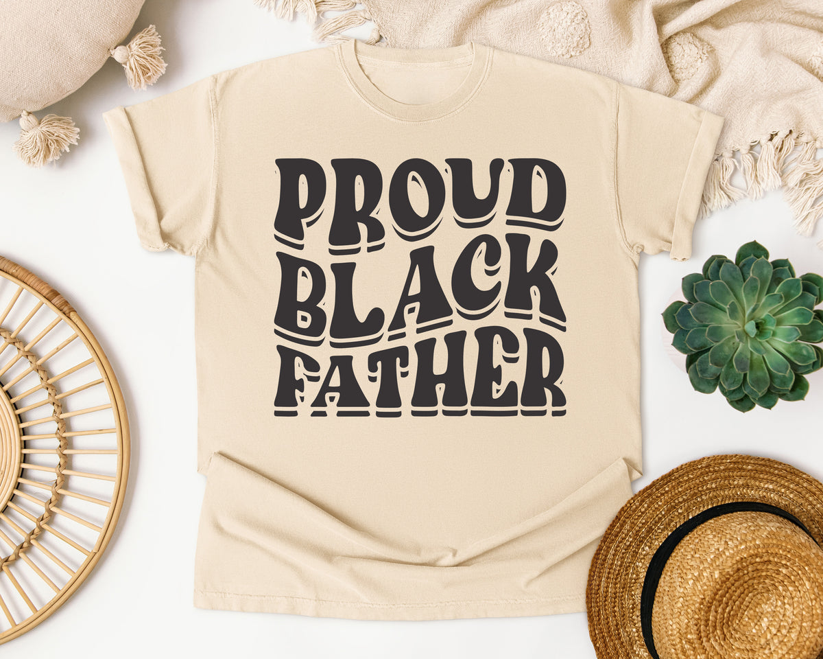 Proud Black Father White 2 graphic tee in Ivory