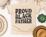 Proud Black Father White 2 graphic tee in Ivory