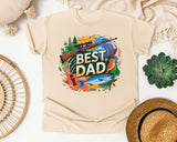 Best Dad Grey graphic tee in Ivory