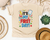 It's My First Day Graphic Tee graphic tee in Ivory