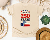 1776 250 Years 2026 graphic tee in Ivory