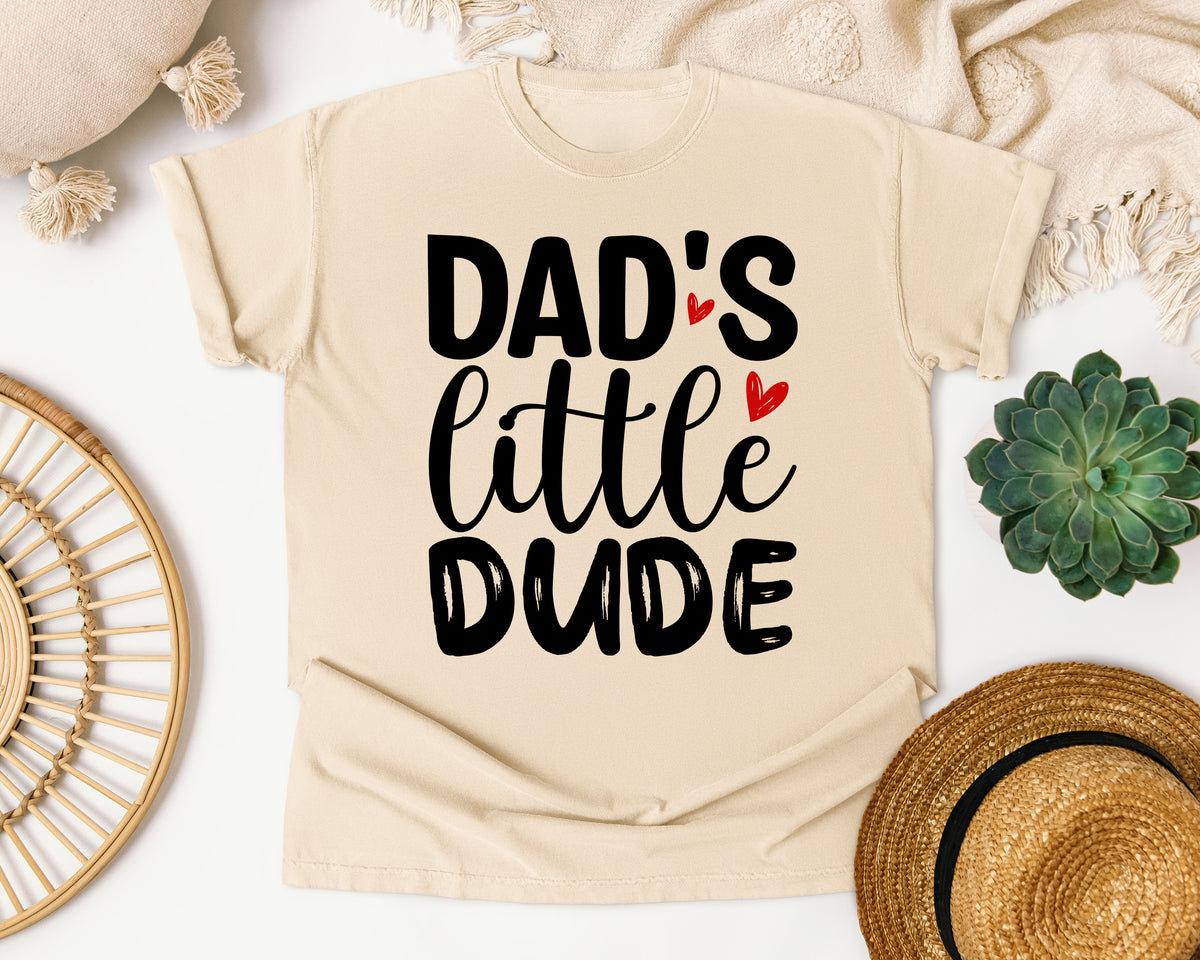 Dad's Little Dude graphic tee in Ivory