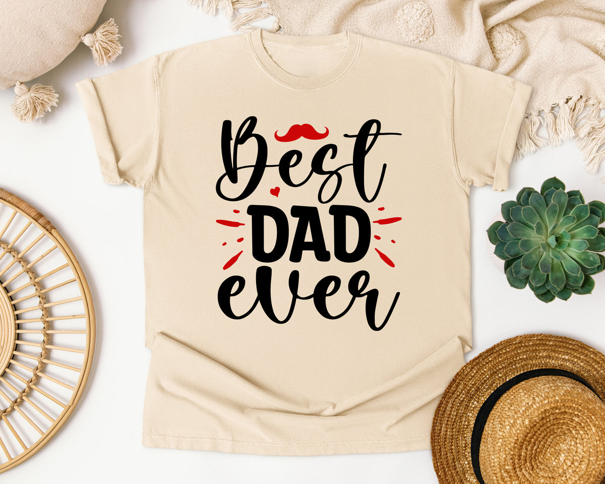 Best Dad Ever White 2 graphic tee in Ivory