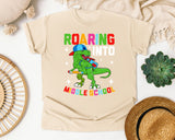Roaring Into Middle School Graphic Tee graphic tee in Ivory