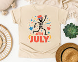 4th July Orange 2 graphic tee in Ivory