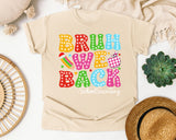 Bruh We Back School Secretary Graphic Tee graphic tee in Ivory