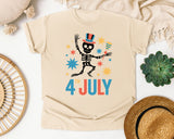 4th July Grey 2 graphic tee in Ivory