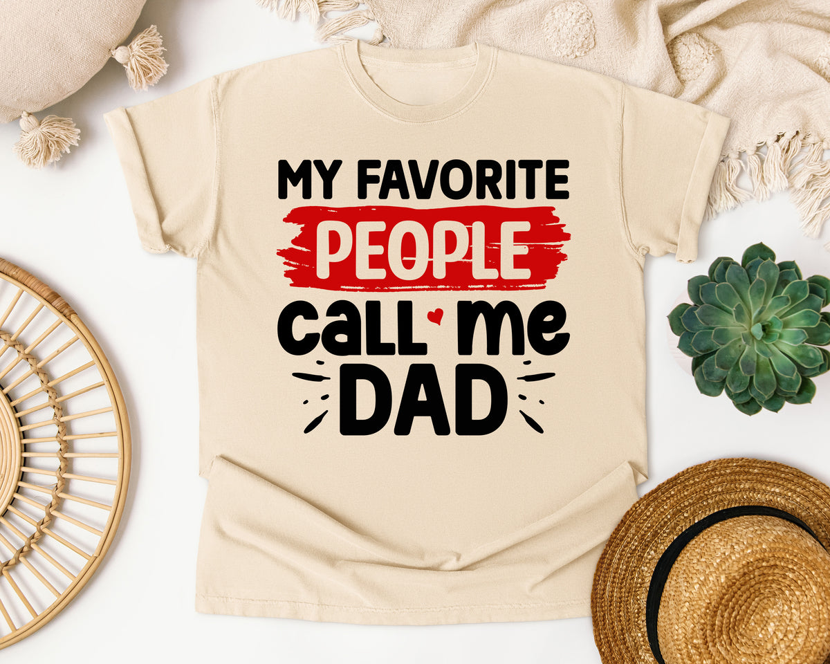 My Favorite People Call Me Dad graphic tee in Ivory