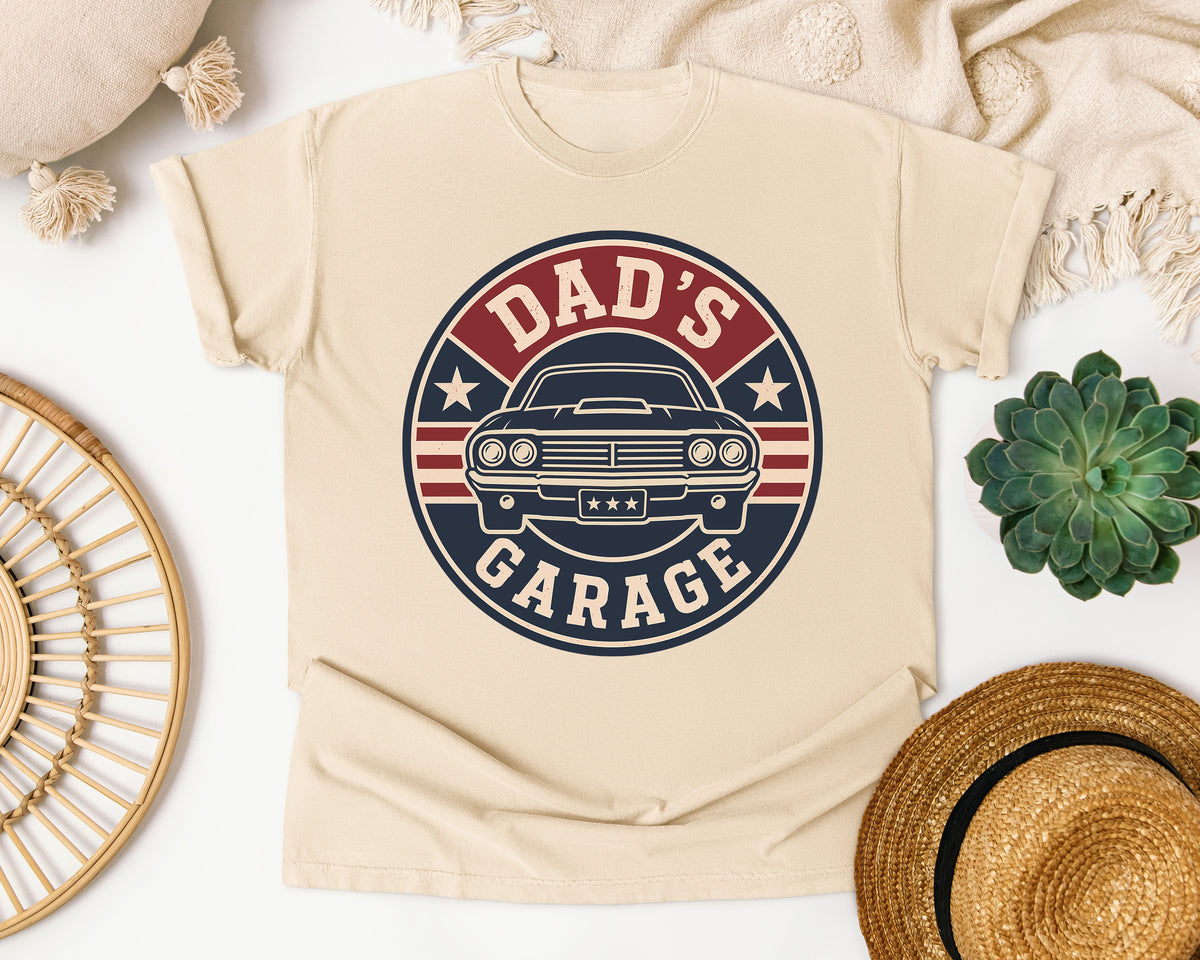 Dad's Garage Grey 2 graphic tee in Ivory