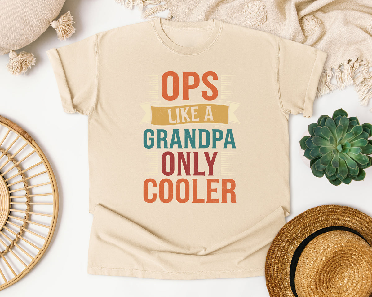 Like A Grandpa Only Cooler graphic tee in Ivory