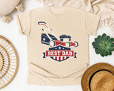 Best Dad Lawn Mower graphic tee in Ivory