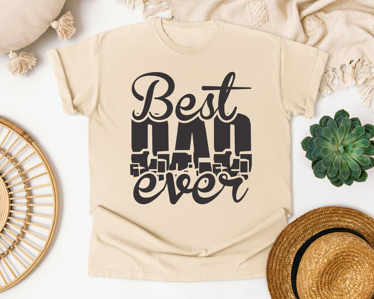 Best Dad Ever White 4 graphic tee in Ivory