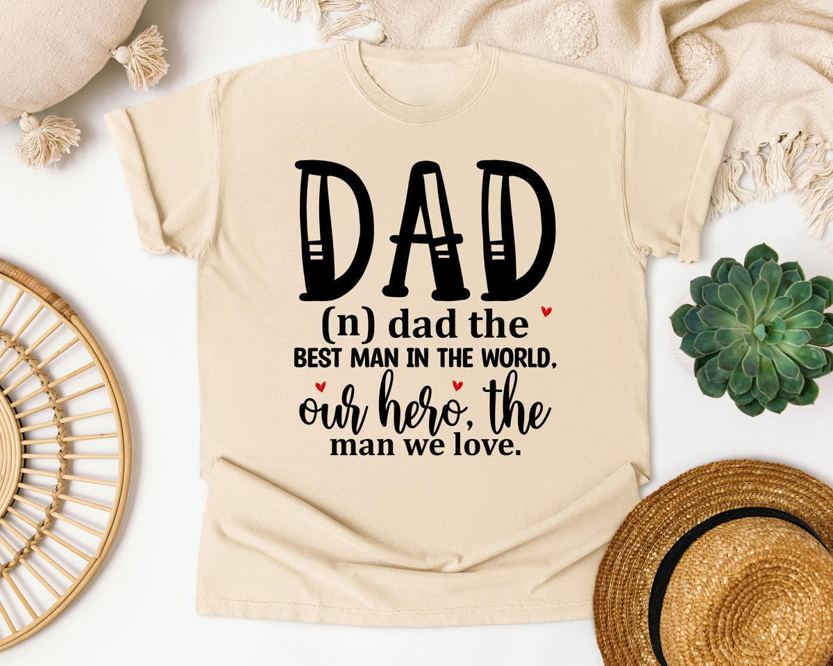 Dad The Best Man In The World graphic tee in Ivory