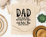 Dad The Best Man In The World graphic tee in Ivory