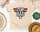 Top Dad graphic tee in Ivory