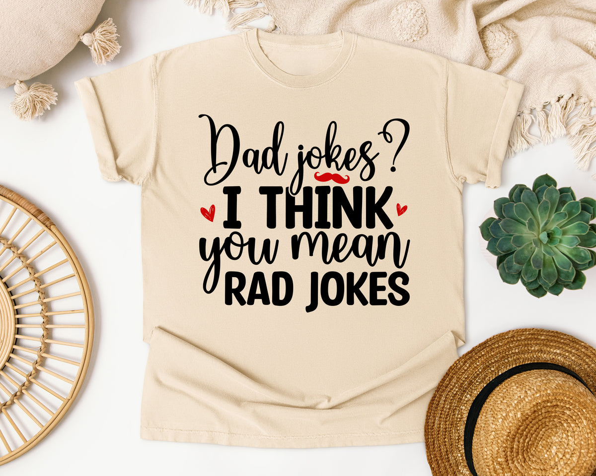 Dad Jokes I Think You Mean Rad Jokes graphic tee in Ivory