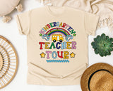 Kindergarten Teacher Tour graphic tee in Ivory
