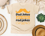 Dad Jokes You Mean Rad Jokes White 2 graphic tee in Ivory