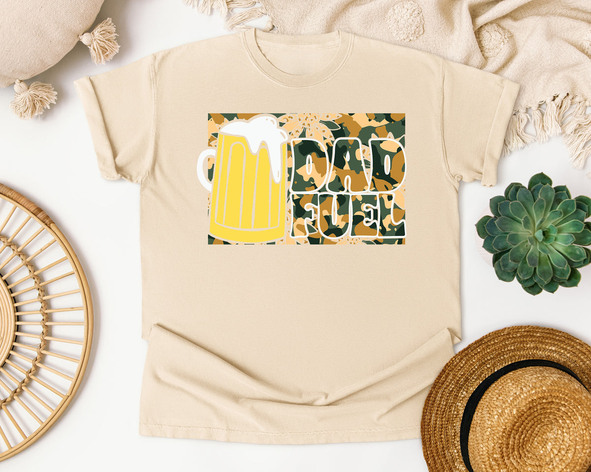 Dad Fuel Yellow graphic tee in Ivory